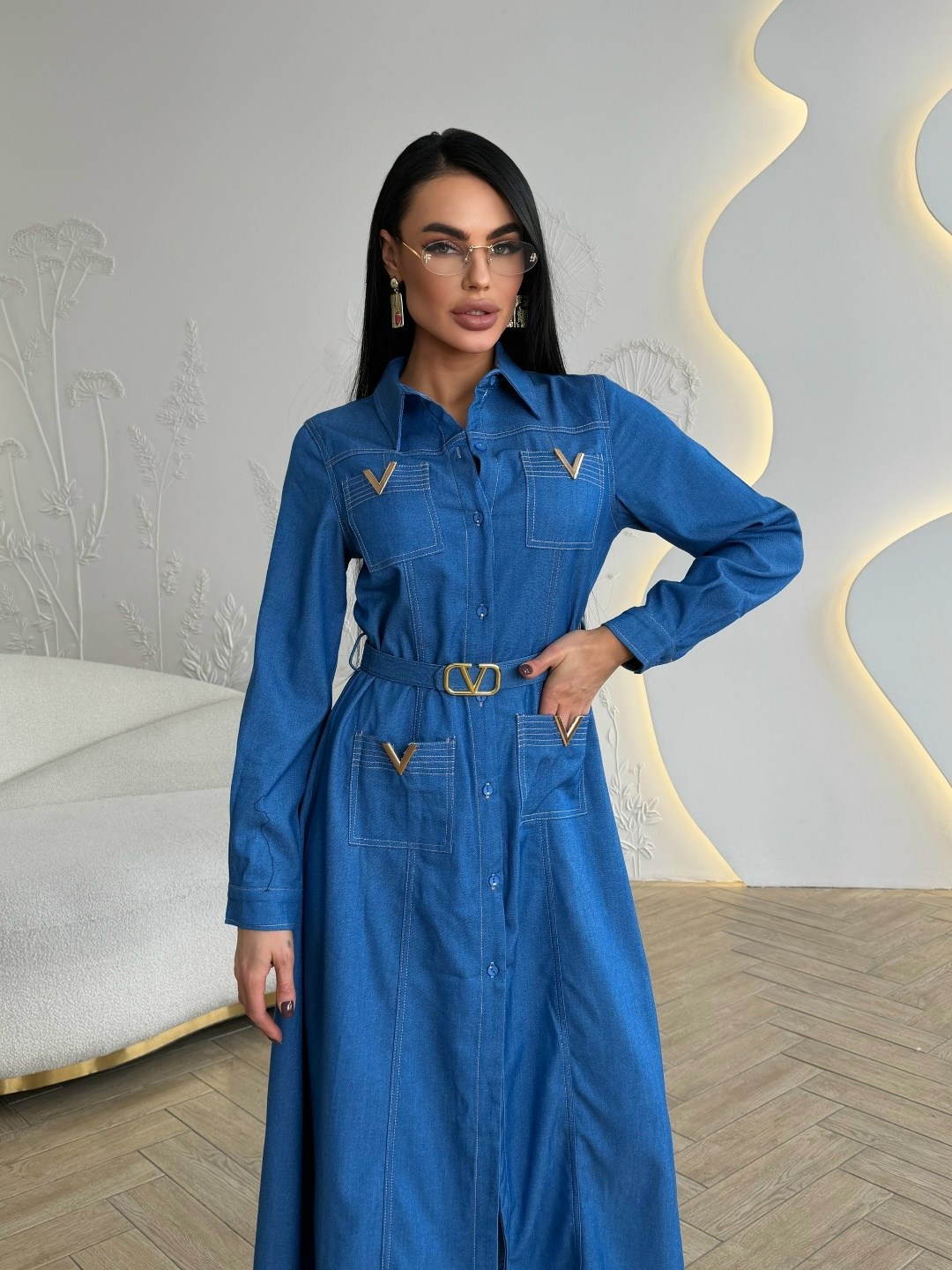 джинсовое платье,платье джинс,джинсовое платье-рубашка длины миди,джинсовое платье женское,джинсовое платье миди