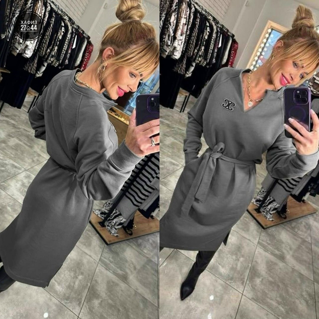 платье на флисе,платье женская теплое,платье женское стильное,теплое платье,спортивное платье женское