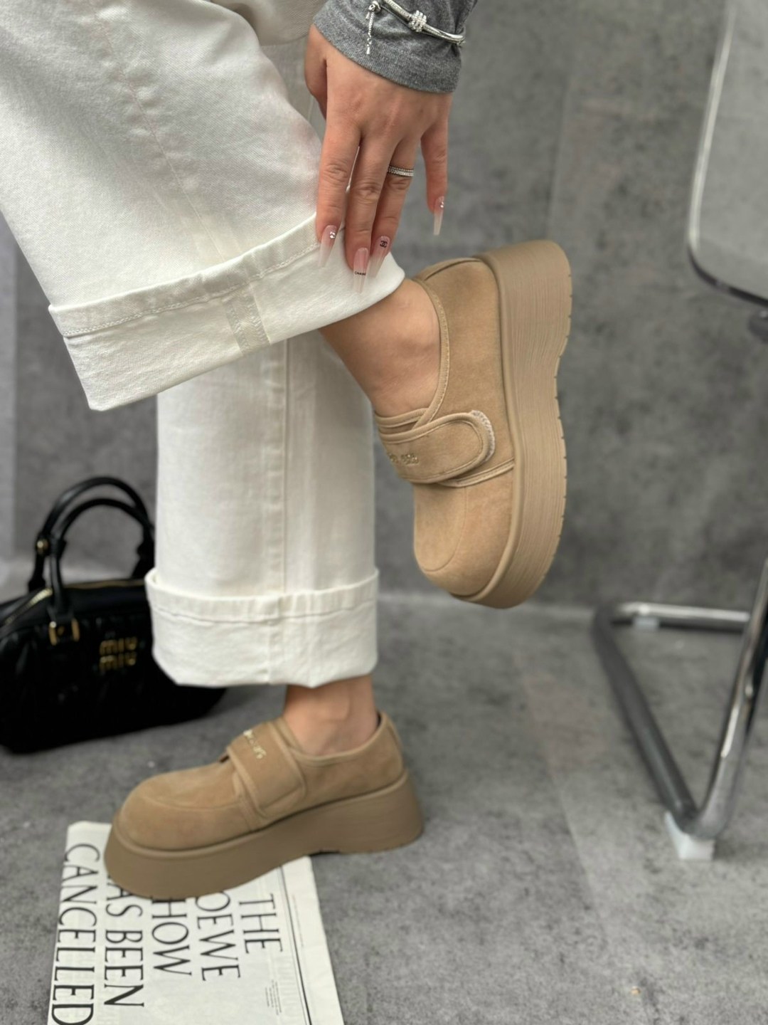 , повседневные,женская ,замшевые женские туфли-лоферы на платформе,женские лоферы на платформе