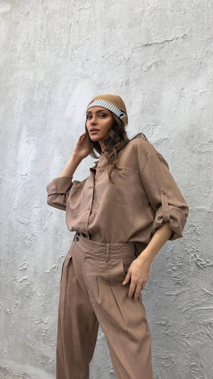брючный костюм,повседневный костюм,костюм с брюками,женский брючный костюм,костюм женский льняной