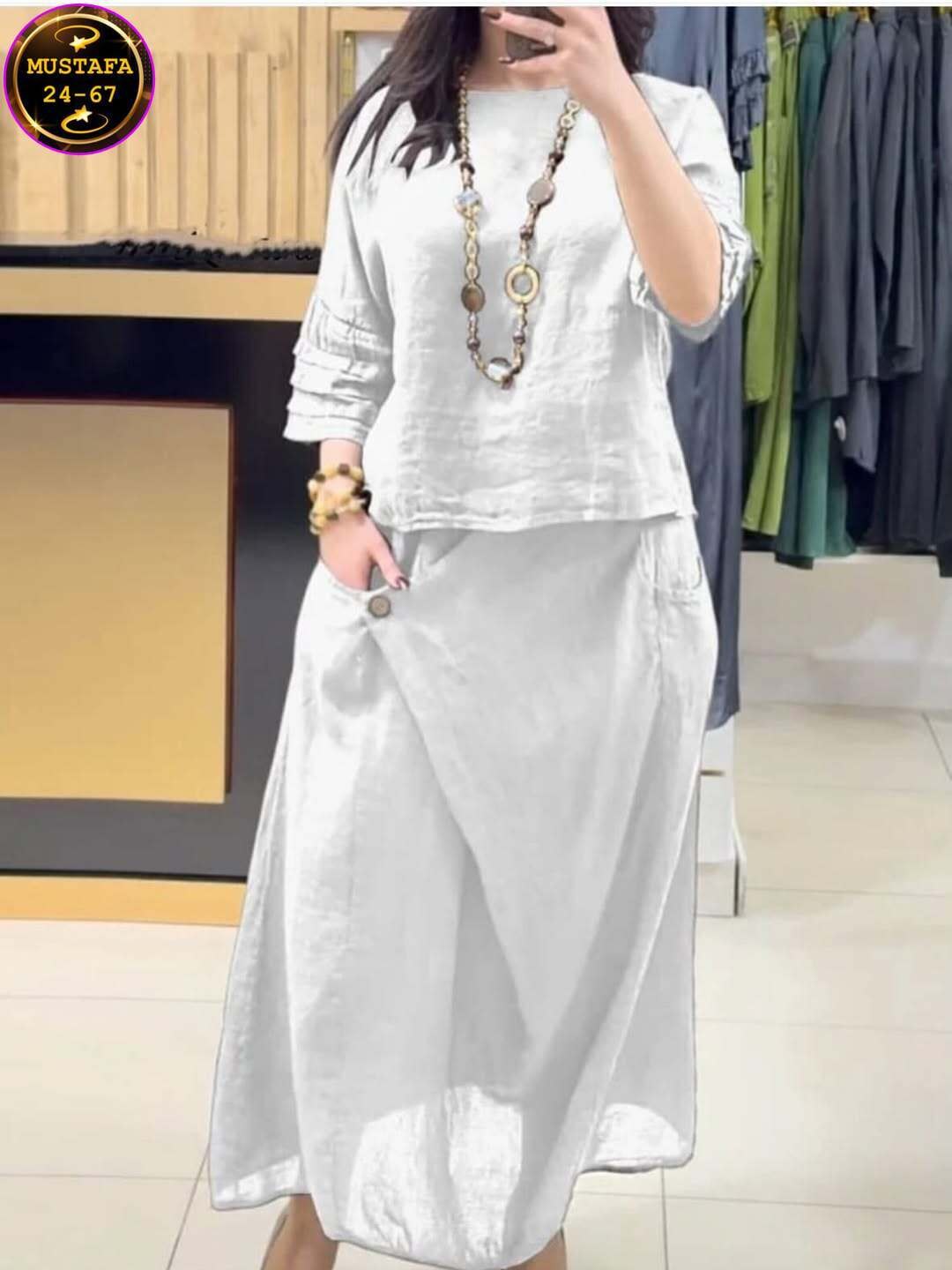 комплект из двух юбок,длинная юбка,повседневный женский костюм