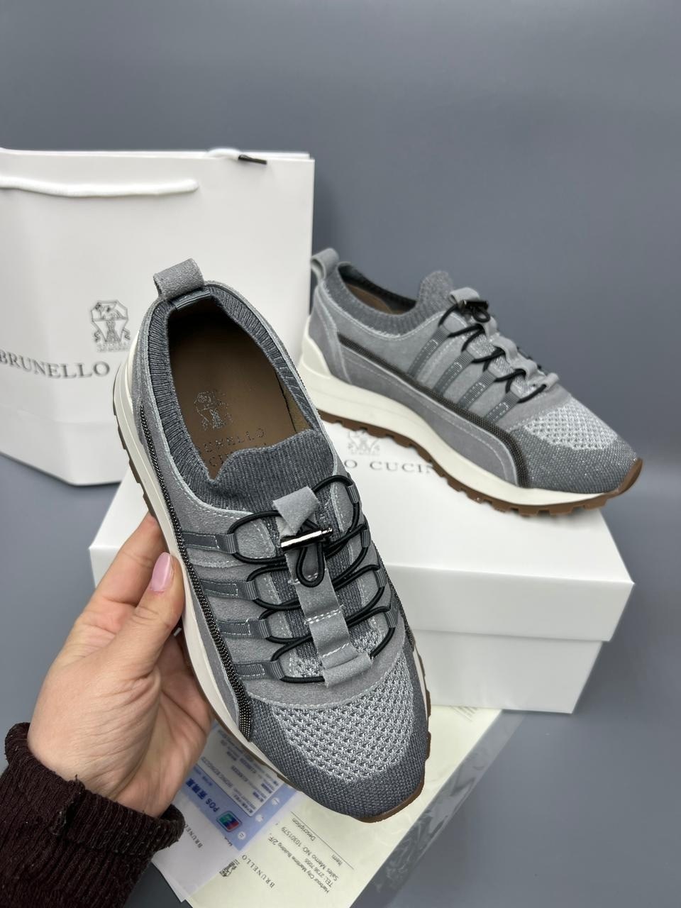 кроссовки brunello cucinelli,комбинированные кроссовки brunello cucinelli,,кроссовки женские brunello cucinelli,brunello cucinelli кроссовки мужские