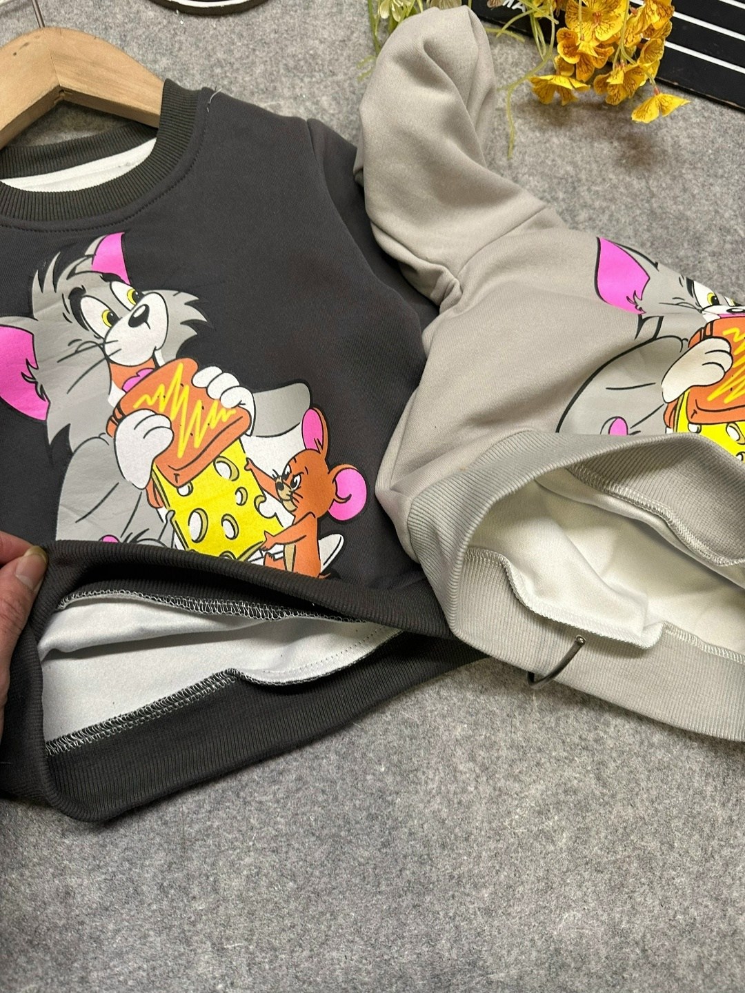 cвитшот детский,свитшот лонгслив tom and jerry,cвитшот для мальчика,джемпер детский,толстовка для мальчика