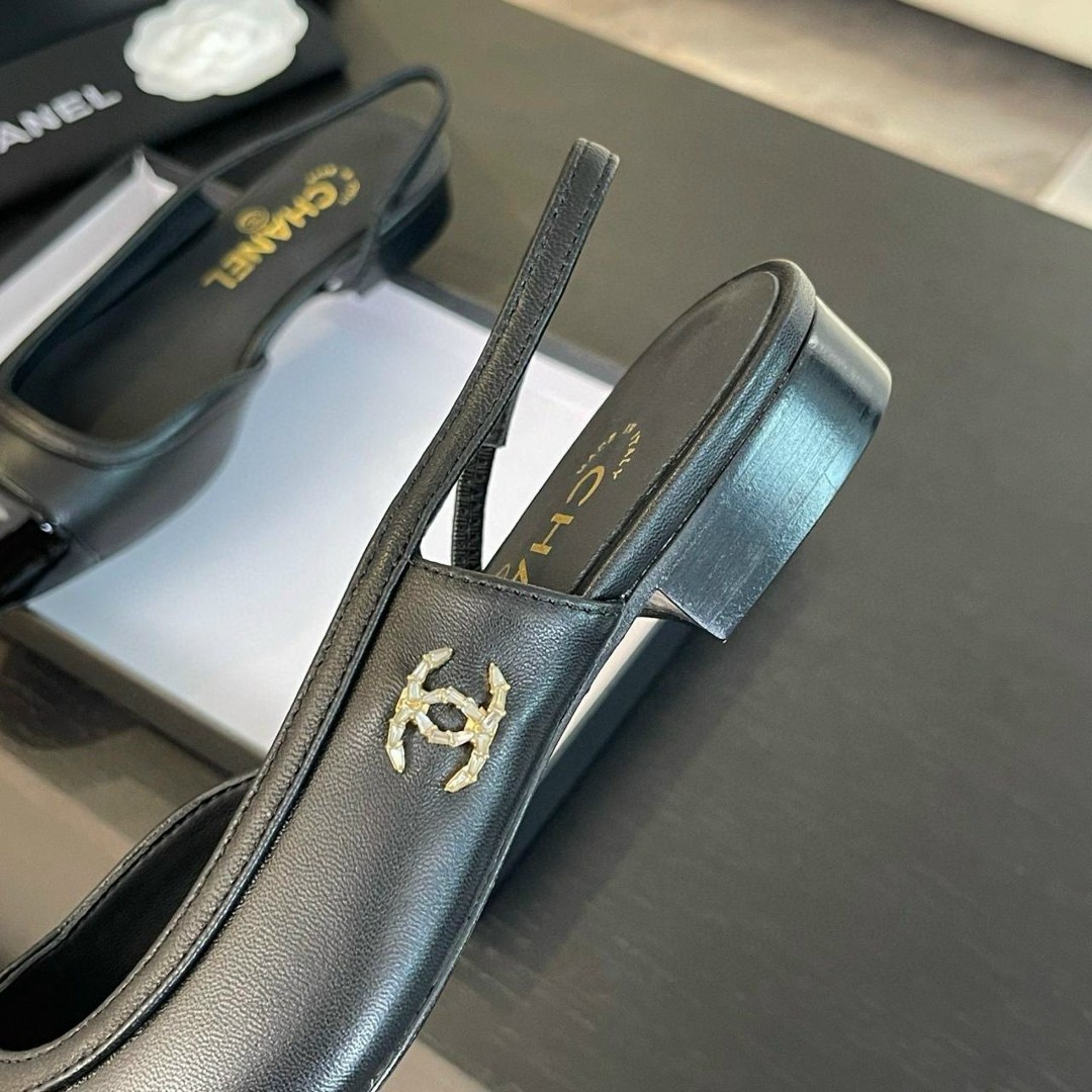 босоножки chanel,туфли chanel,балетки chanel с открытым задником,туфли шанель,босоножки шанель