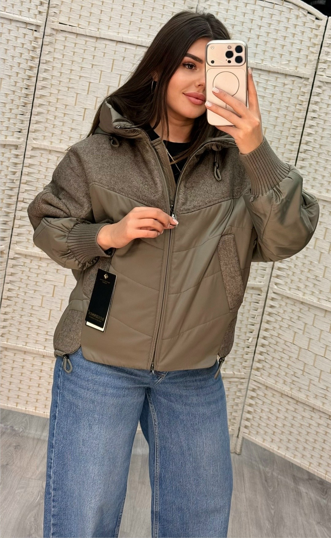 куртка стильная,куртка демисезонная женская,демисезонная куртка,женская куртка,куртка комбинированная