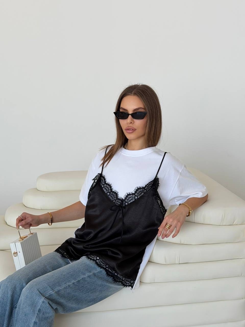 футболка с кружевами,женская футболка,трикотажная футболка,топ с кружевом,женская майка