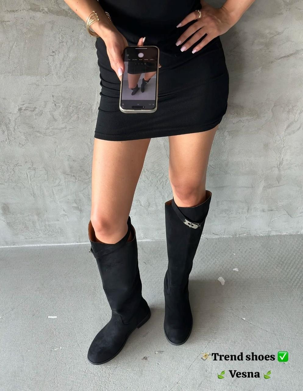 ,сапоги модные,зимние женские сапоги,сапог женский,замшевые сапоги