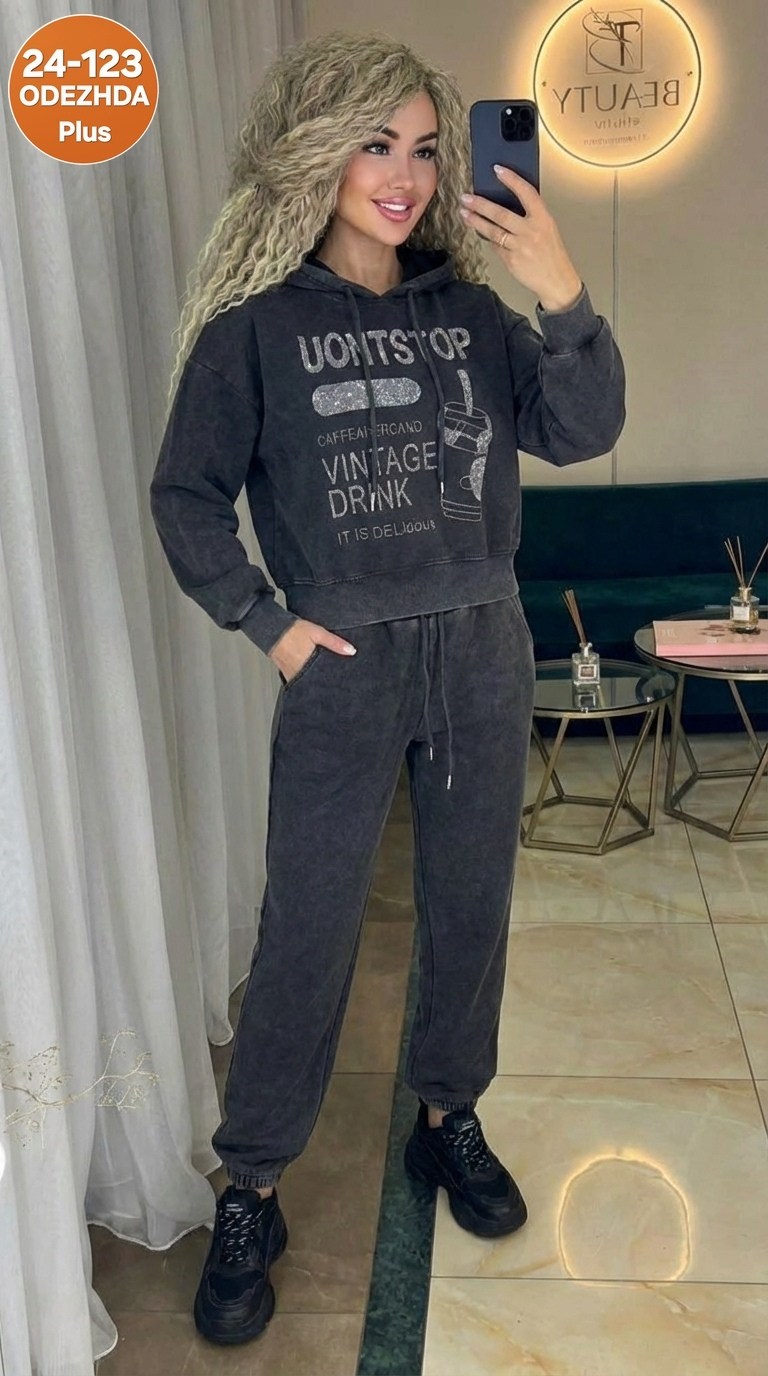 костюм повседневный,костюм спортивный,спортивный костюм женский,костюм женский,женский костюм ткань хлопок варенка размер единый 42-48