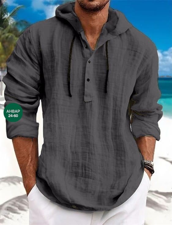 рубашка пляжная с капюшоном,рубашка мужская с капюшоном,рубашка льняная мужская,льняная рубашка летняя,льняная рубашка с капюшоном мужская