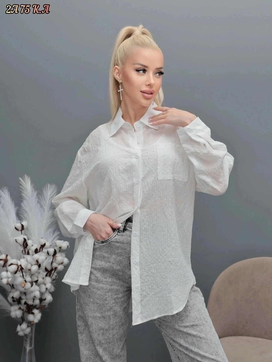 рубашка женская,рубашка женская со стразами,женские блузки и рубашки,рубашка со стразами,рубашка женская со стразами оверсайз