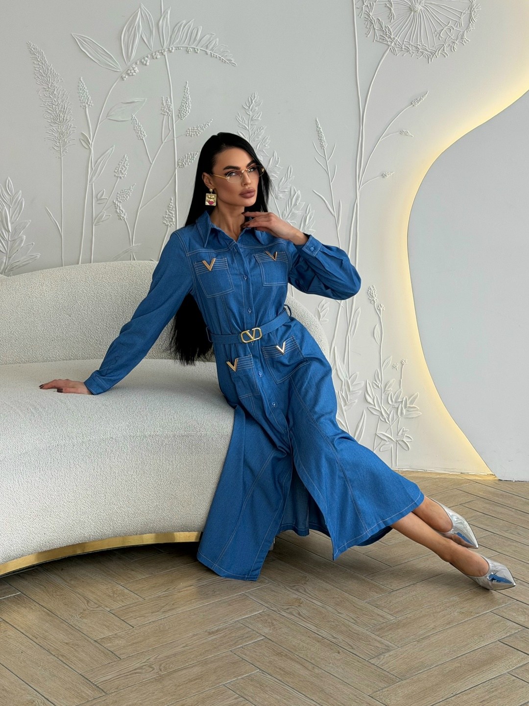 джинсовое платье,платье джинс,джинсовое платье-рубашка длины миди,джинсовое платье женское,джинсовое платье миди