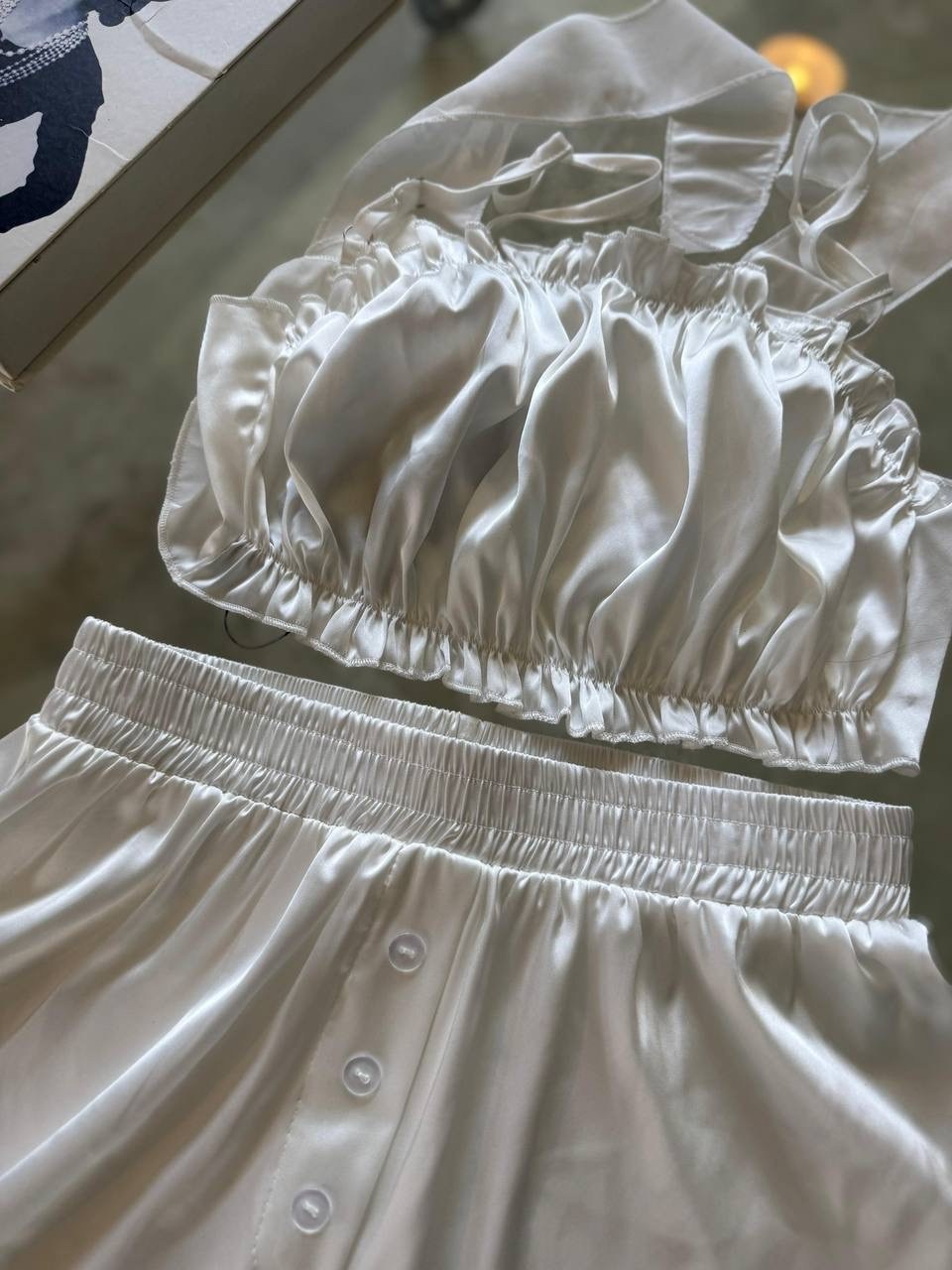 пижама с шортами и топом шелковая сексуальная,женская пижама,пижама женская домашняя комплект топ и шорты,шелковая пижама,шелковая пижама с топом и шортами