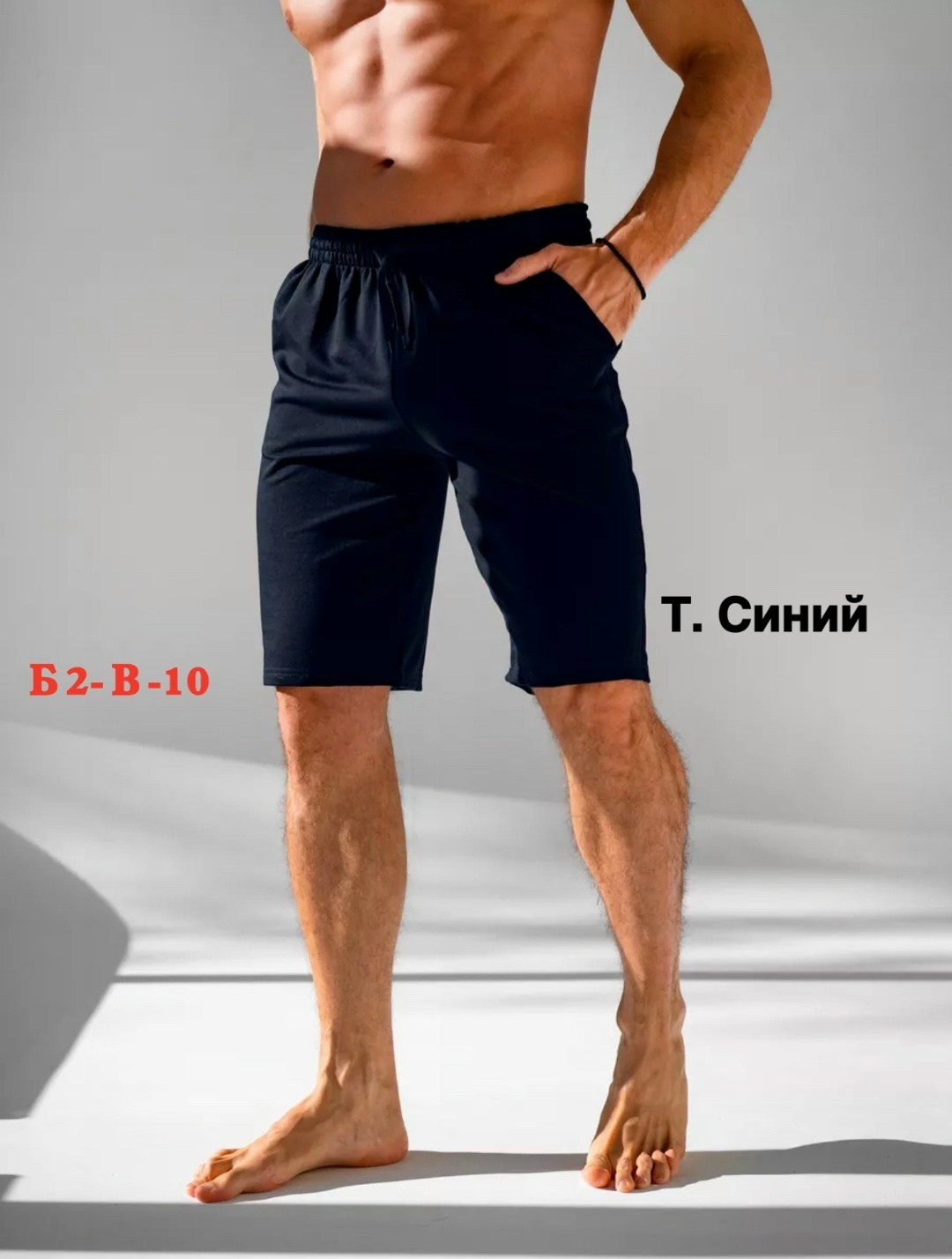 шорты мужские спортивные,шорты мужские,шорты мужские спортивные трикотажные,шорты мужские летние,шорты мужские stan хлопок/полиэстер/эластан 245, 93, т-синий (46)