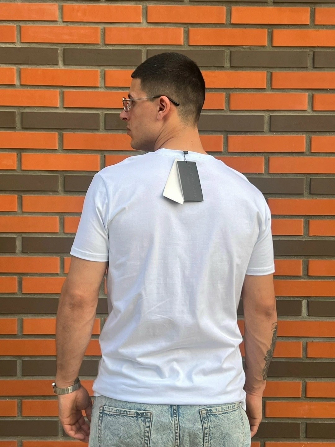 футболка philipp plein,белая футболка филип плейн,футболки мужские,футболки с логотипами,футболка philipp plein футболка