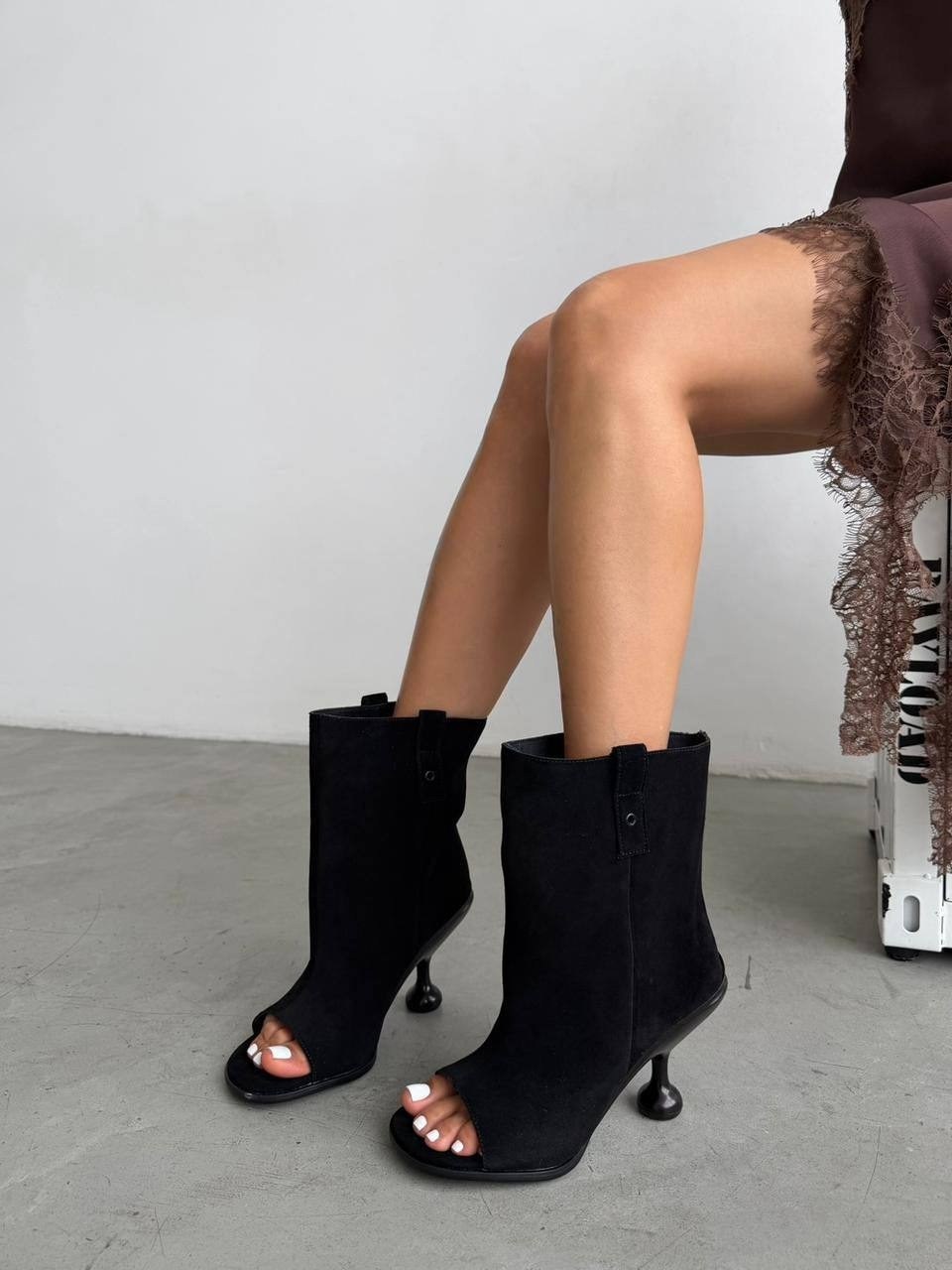 ,замшевые ботильоны,ботильоны женские,сапоги, женская