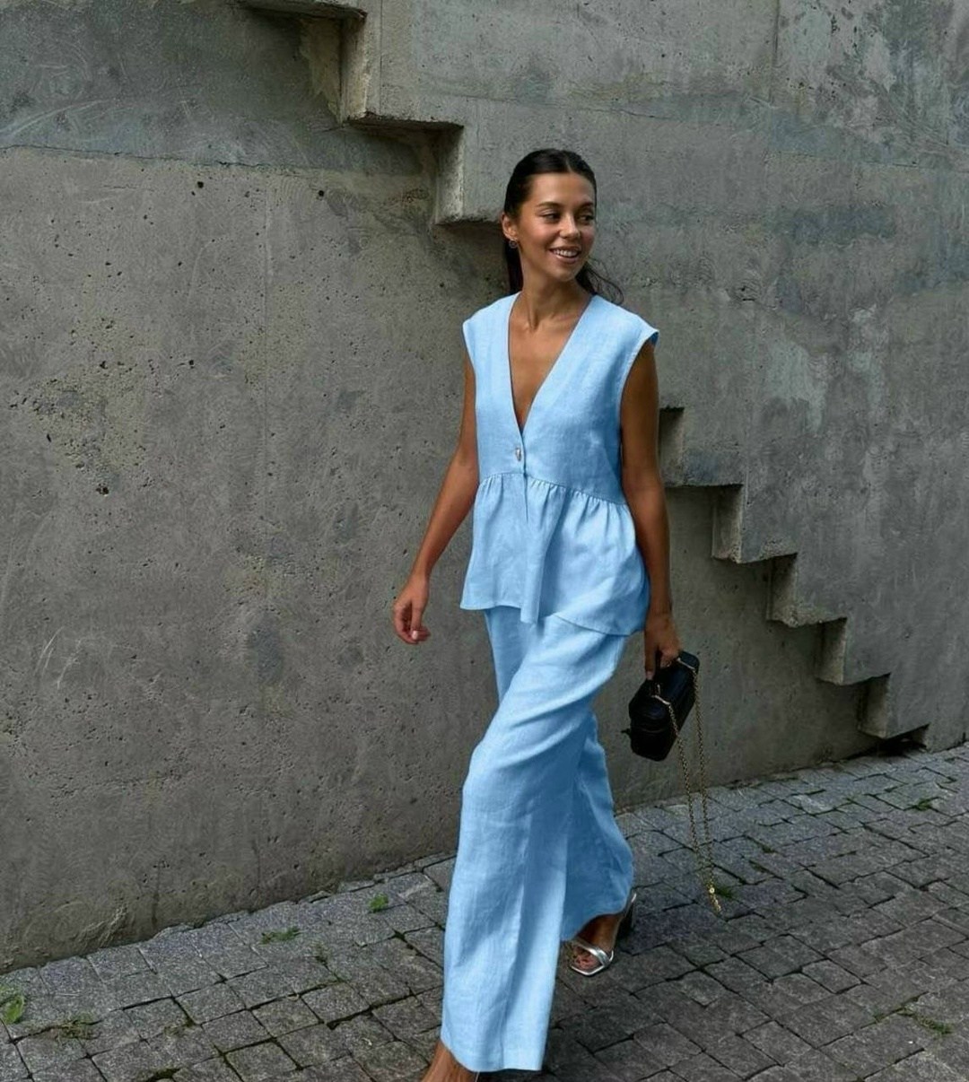 костюм женский брючный с жилетом,брючный костюм льняной,брючный костюм,стильные костюмы,костюм брючный женский