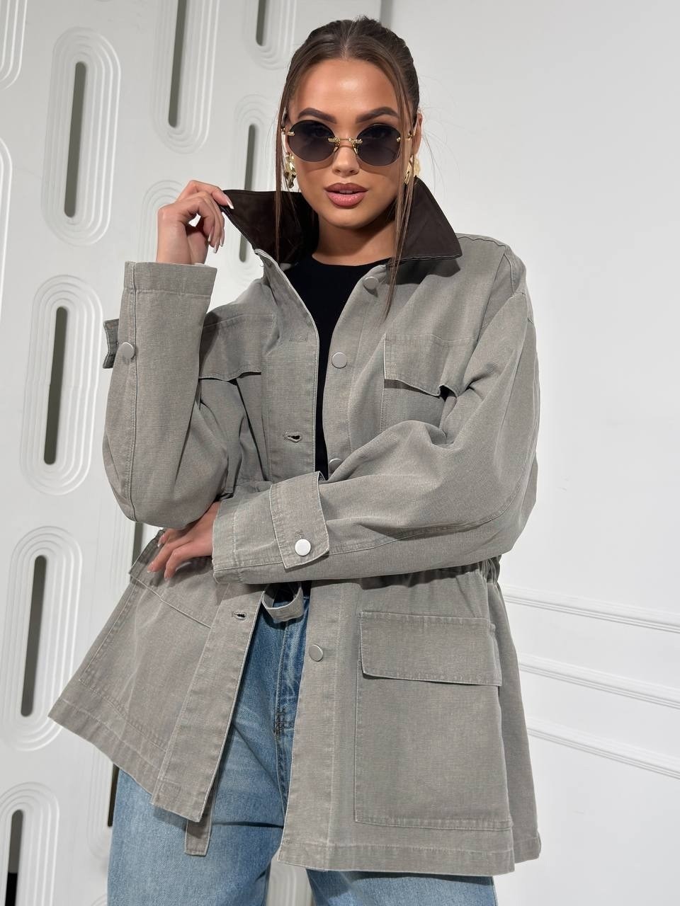 куртка стильная,бежевая джинсовка оверсайз,джинсовая рубашка женская оверсайз бежевая,куртка,куртка оверсайз