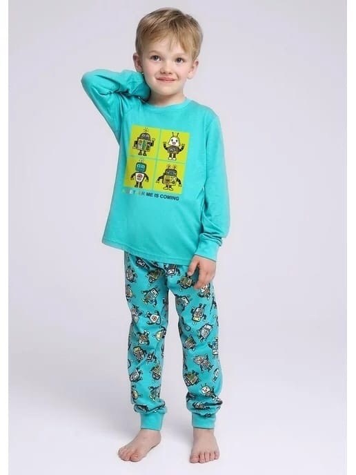 пижама детская,пижама детская crockid м 1303-1, м 3702, зеленый, динозавры,пижама для мальчика,пижама зеленая,пижама домашний одежда