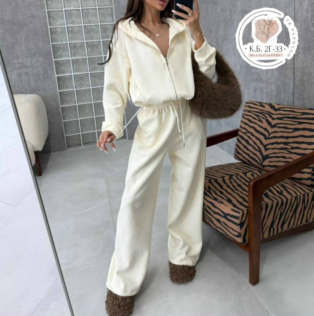брючный костюм,спортивный костюм женский домашний оверсайз из футера,спортивный костюм женский домашний оверсайз из футера joe lo 39504511,костюм женский,штаны широкие