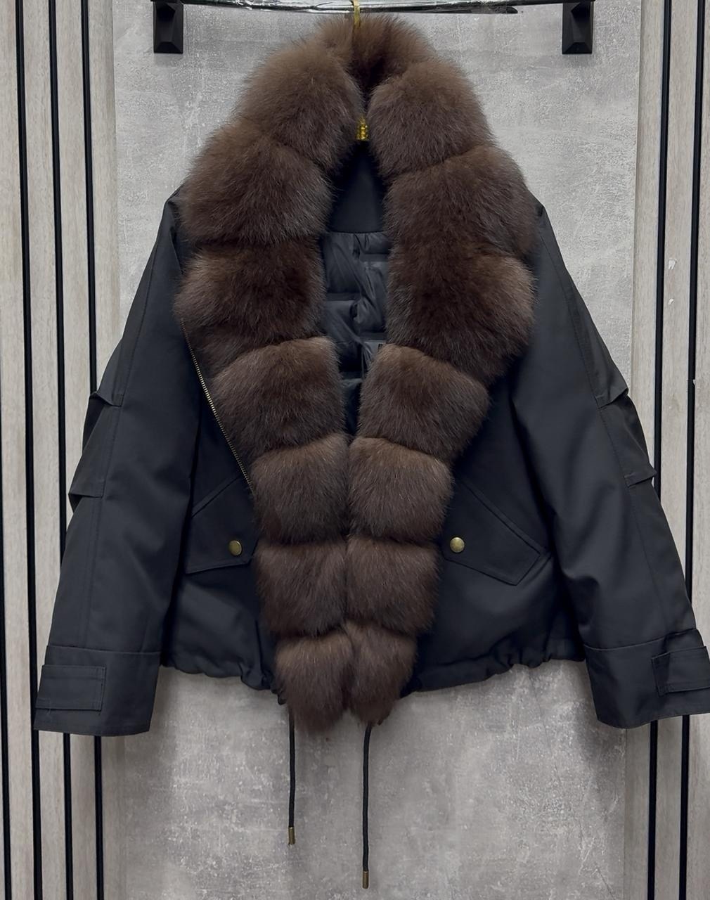 пуховик с натуральным мехом,куртка - пуховик с мехом песца city furs,пуховик женский с натуральным мехом,пуховики с мехом,пуховики куртки парки