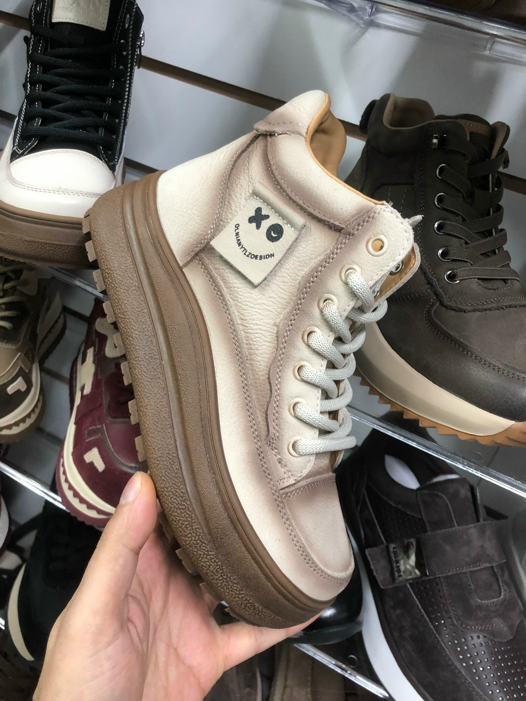 ,ботинки женские,женские ботинки из натуральной кожи зимние,женская ,ботинки берцы reversal размер 38 коричневый