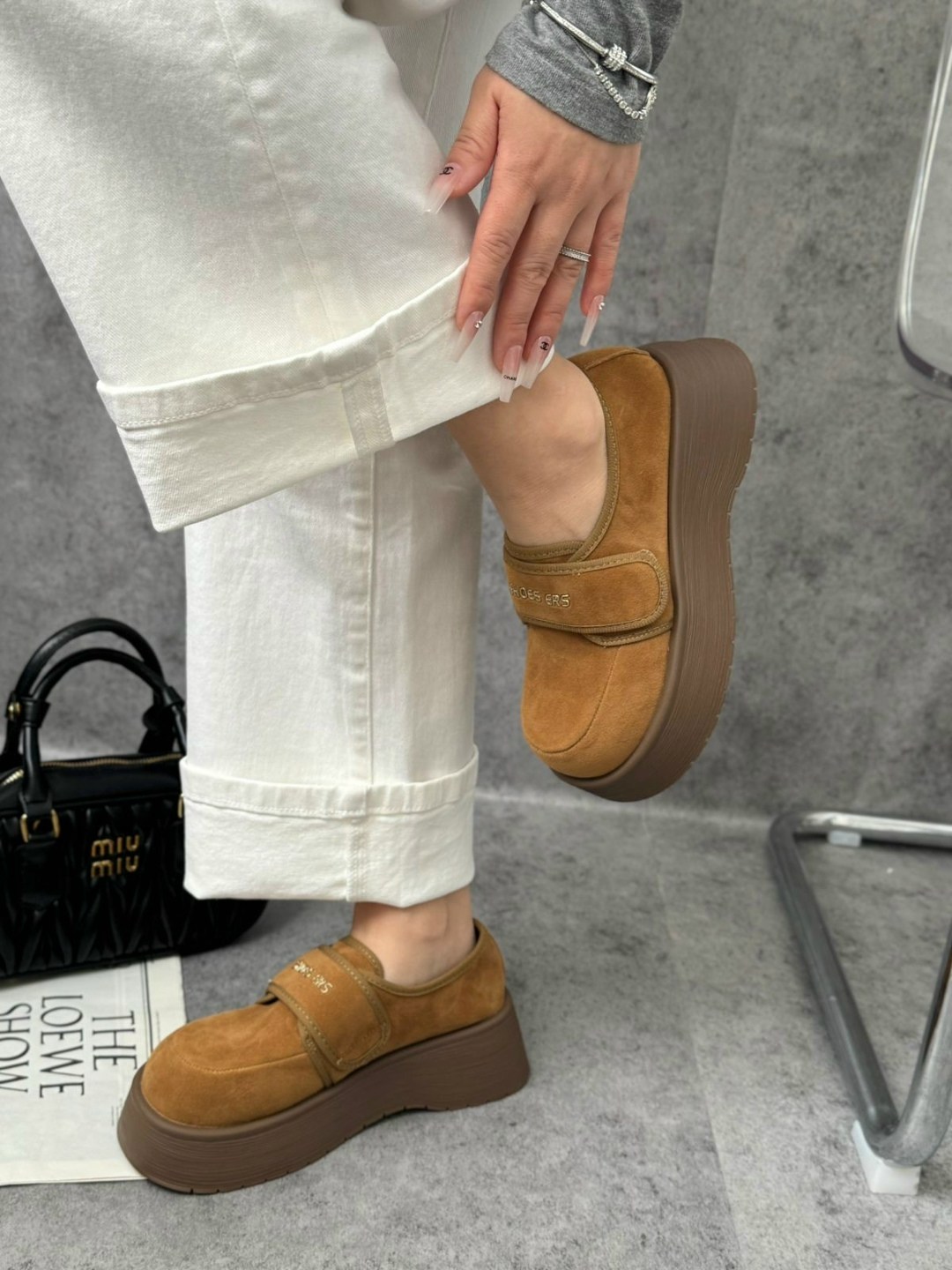 замшевые женские туфли-лоферы на платформе,,женские лоферы на платформе, повседневные,лоферы женские