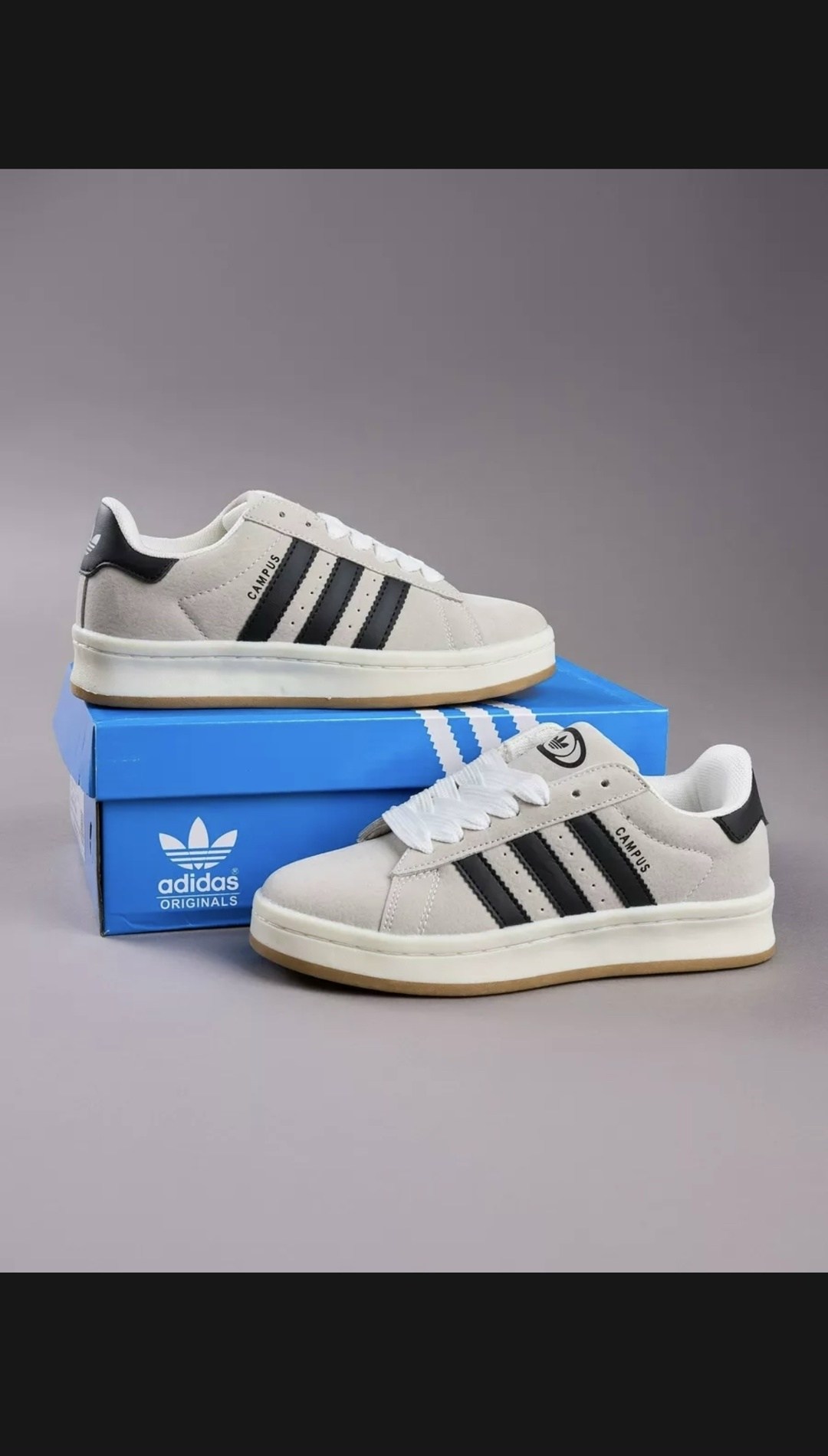 серо-черные кроссовки campus 00-х adidas originals,кроссовки adidas campus,низкие замшевые кроссовки campus 00s с фирменными полосками adidas, черный,кроссовки adidas,кроссовки adidas campus adidas