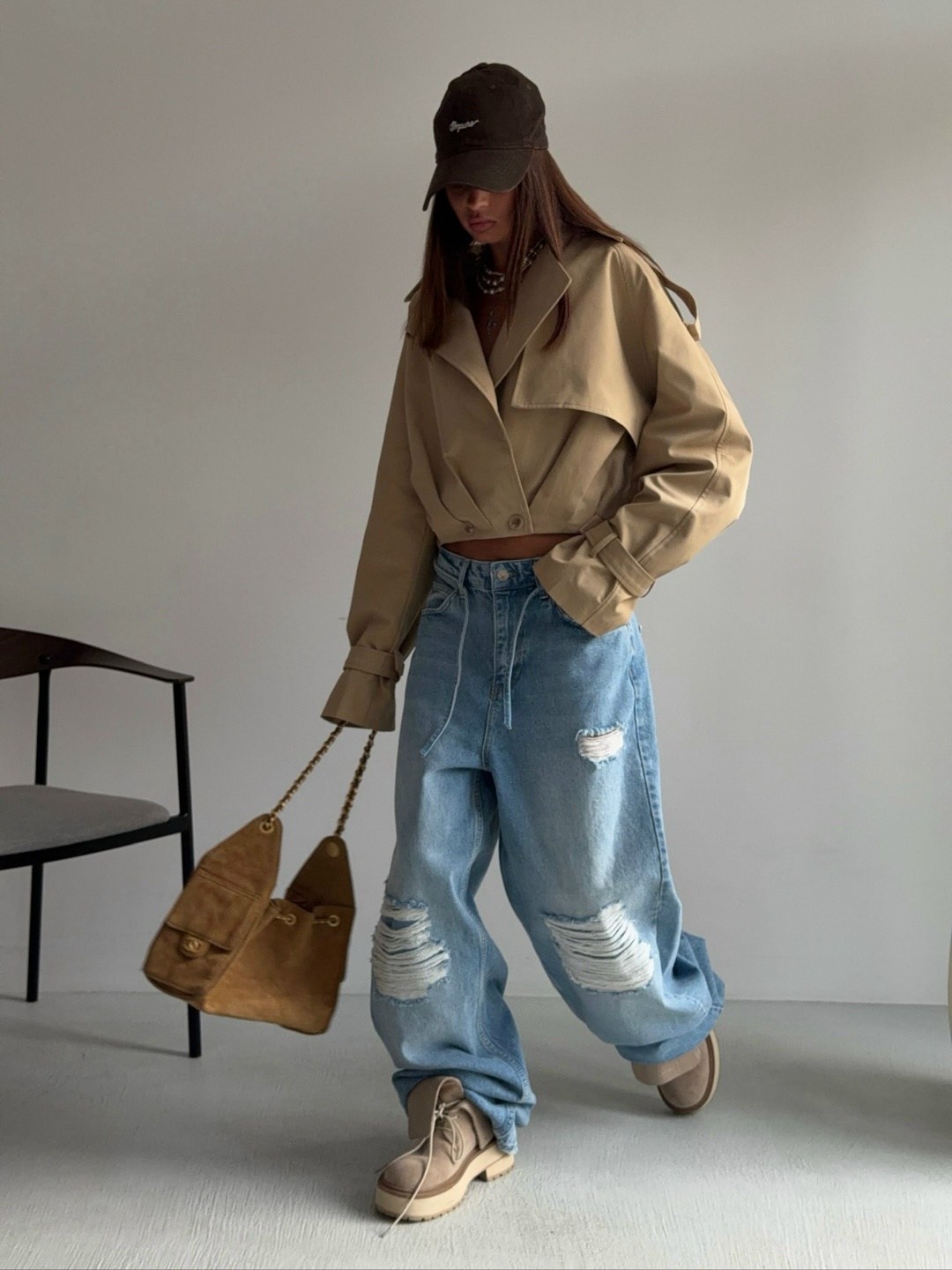 джинсы оверсайз,модный стиль,джинсы кэжуал