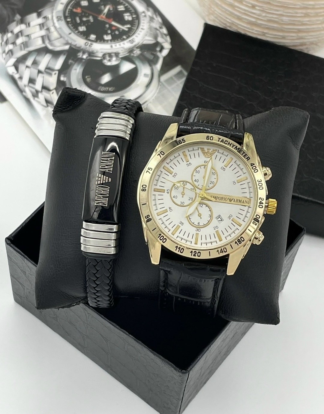 набор часы,мужской подарок часы,подарочный набор часы,мужской подарочный набор,набор часы и ремень в коробке джорджио армани