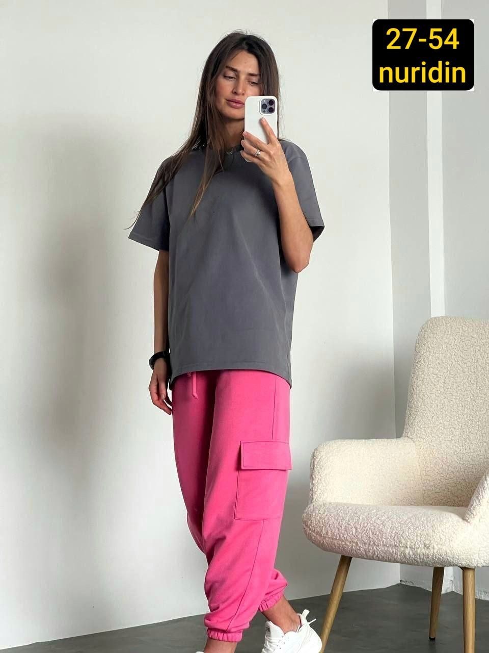 костюм женский оверсайз,женские костюмы,джоггеры женские,брюки карго,серый спортивный костюм с карманами-карго