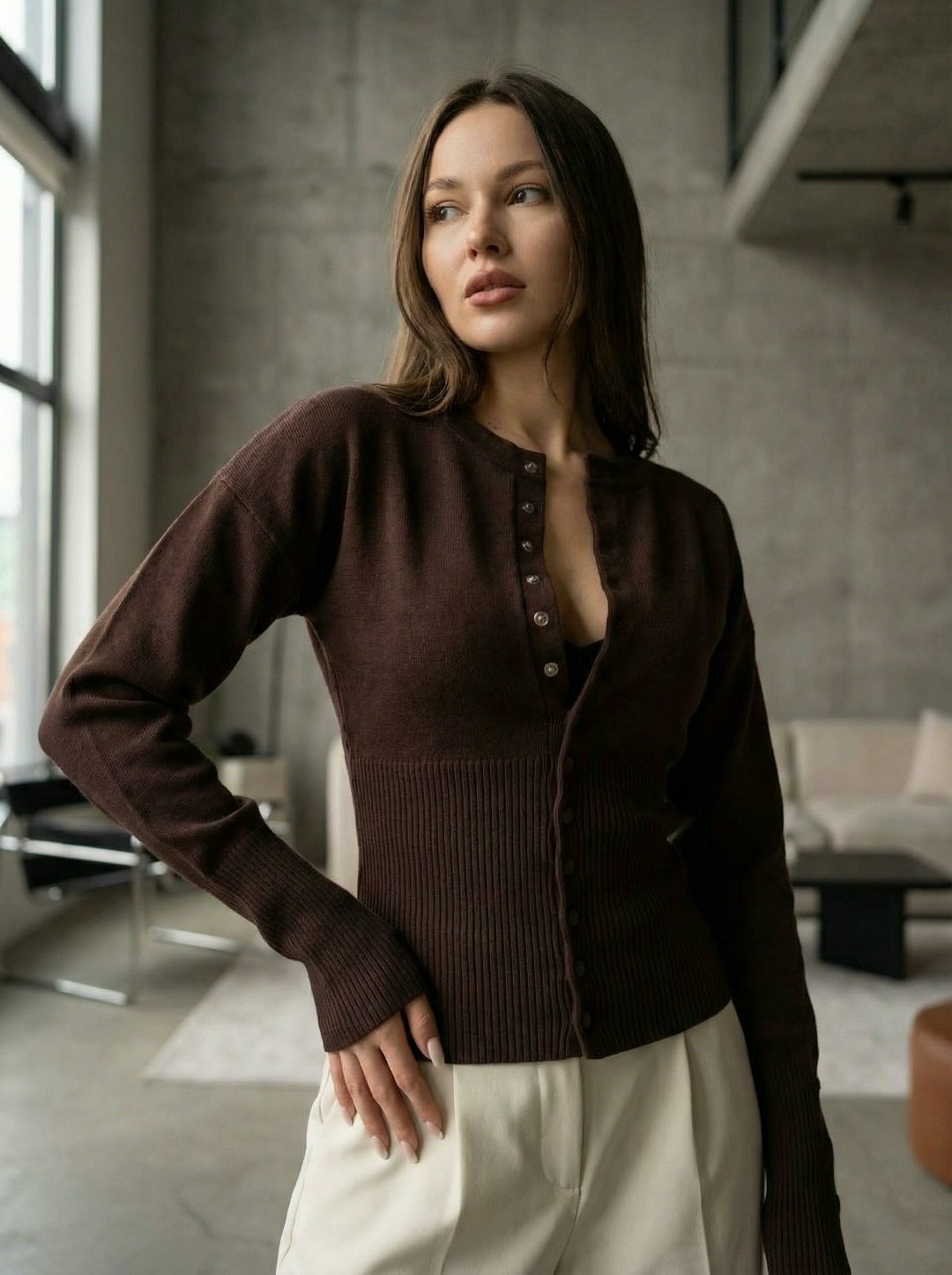 кардиган коричневый,кардиган женский,женская кофта,кардиган,кофта