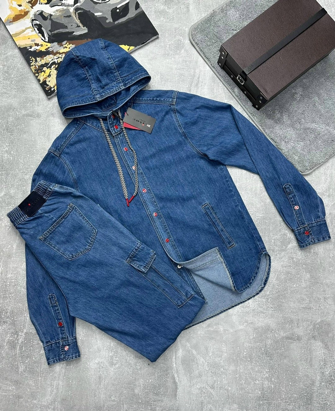 джинсовые рубашки мужские,джинсовые костюмы мужские,джинсовые костюмы,рубашка с капюшоном,рубашка джинсовая