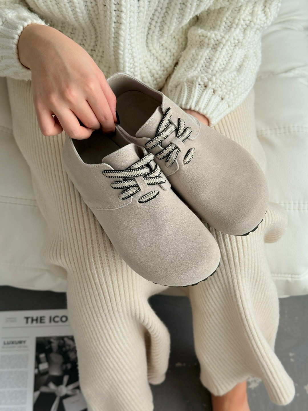 ,женская ,повседневная ,удобная ,замшевые ботинки