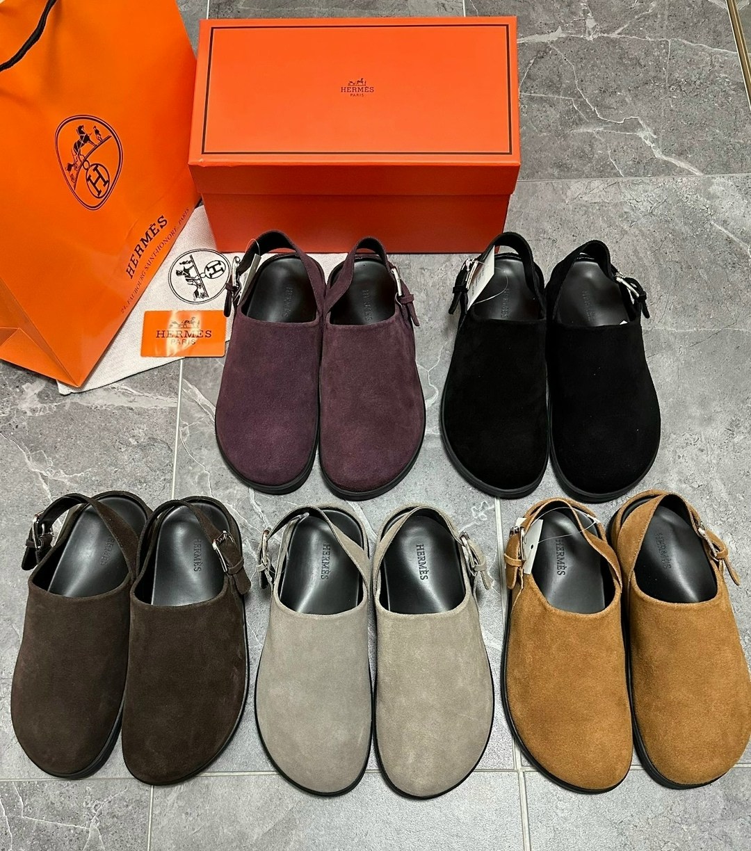 ,замшевые шлепанцы hermes,обуви,тапочки hermes,женская