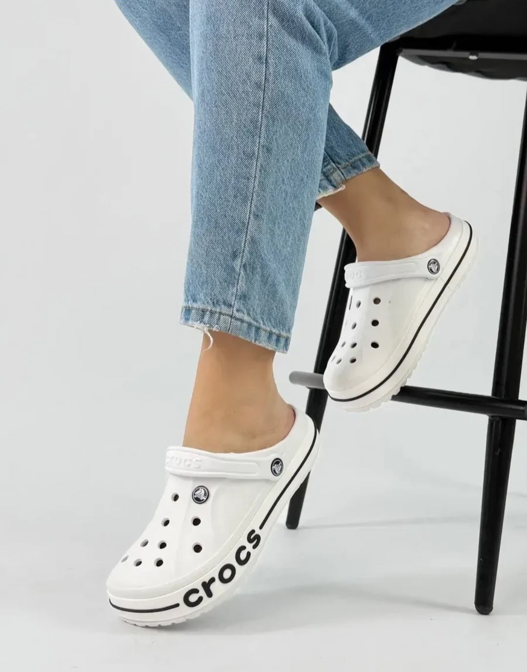 белые сабо crocs bayaband clog,шлепанцы крокс белые,кроксы женские,сабо crocs,сабо crocs bayaband clog