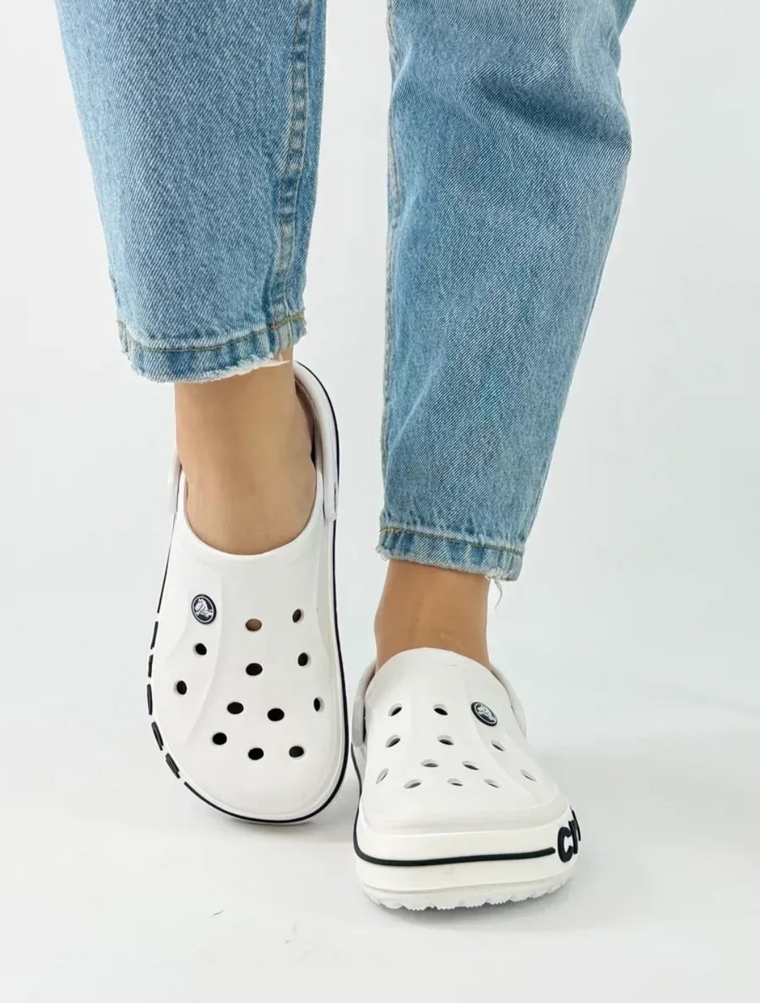 белые сабо crocs bayaband clog,шлепанцы крокс белые,кроксы женские,сабо crocs,сабо crocs bayaband clog