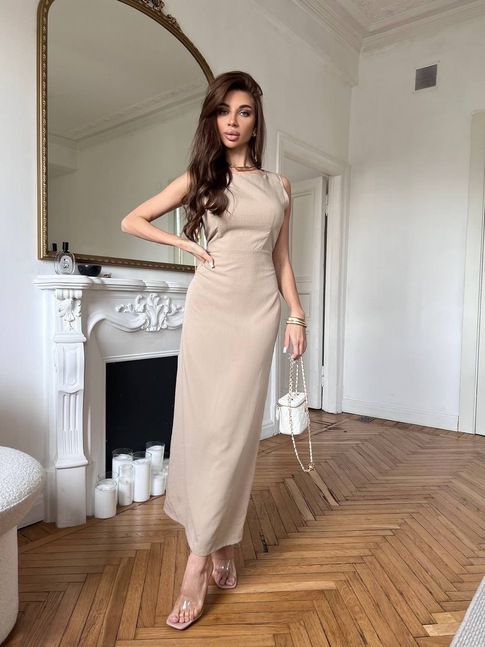 стильное модное платье,платье на свадьбу,вечернее платье женское,платье лен,платье