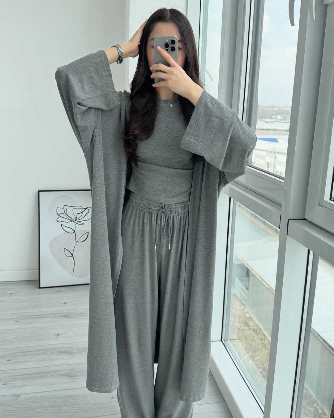 трикотажный костюм,костюм тройка женский,костюм серый кашемир,женские костюмы