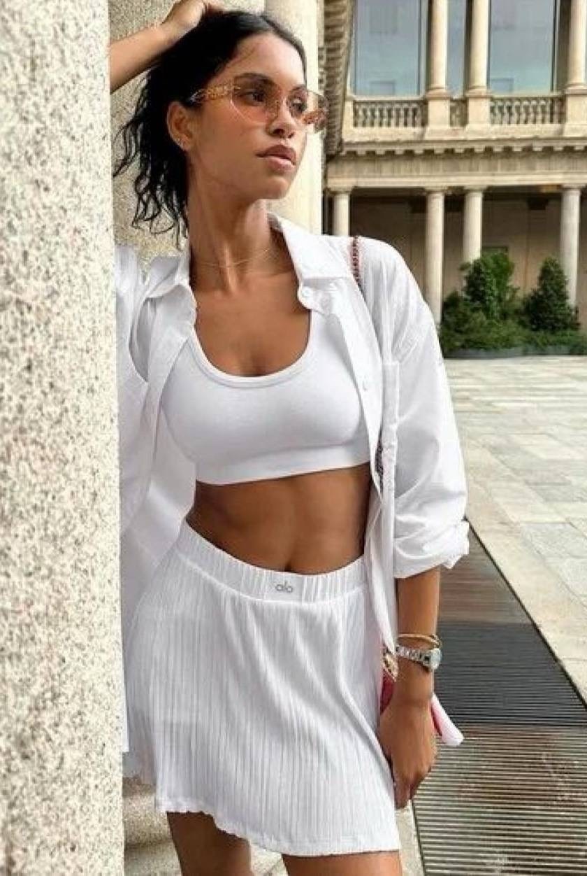 костюм с юбкой,белая юбка,юбка спортивная,юбка,теннисная юбка