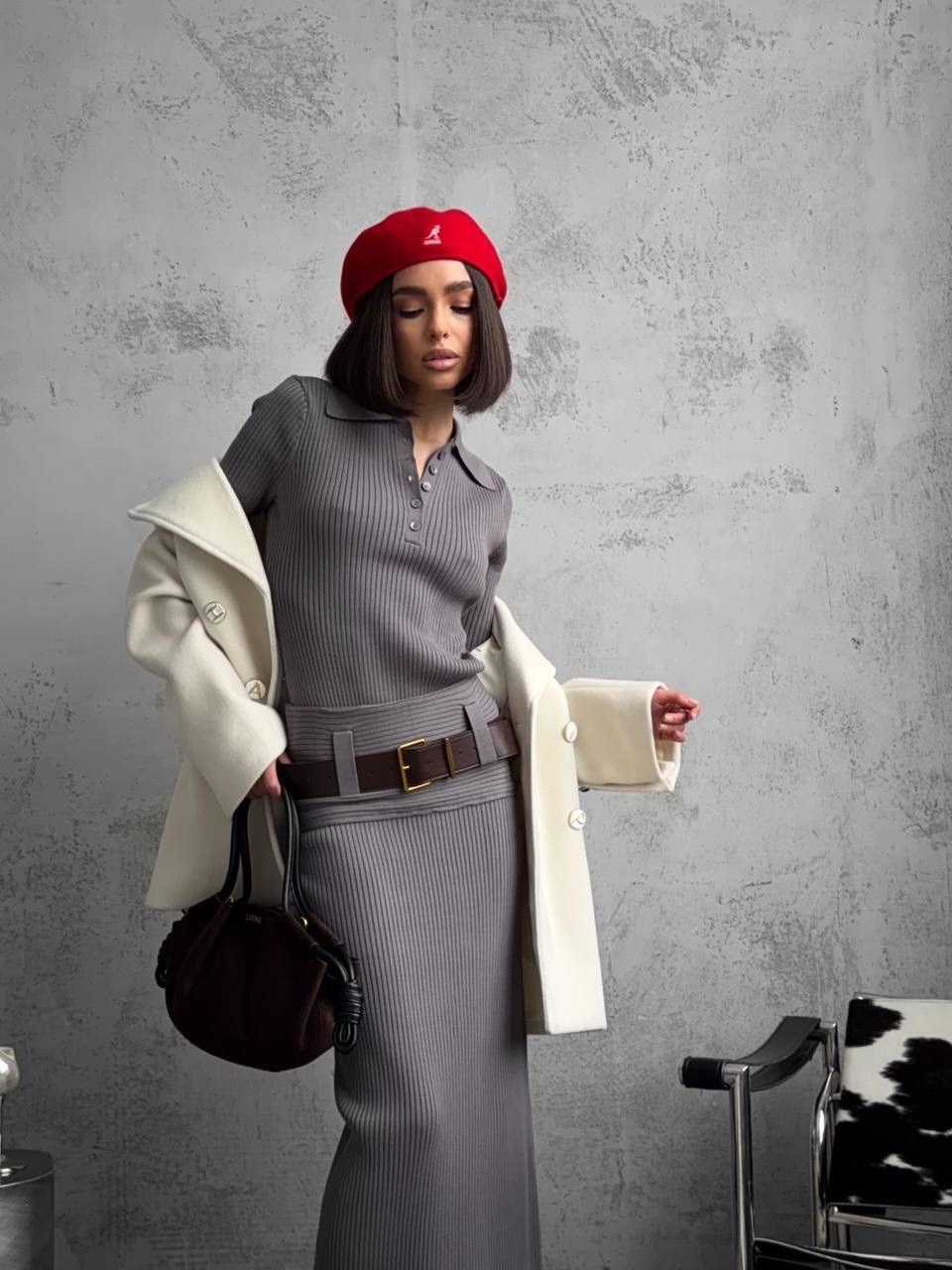 стиль мода,трикотажный костюм,юбка трикотажная,пальто женские