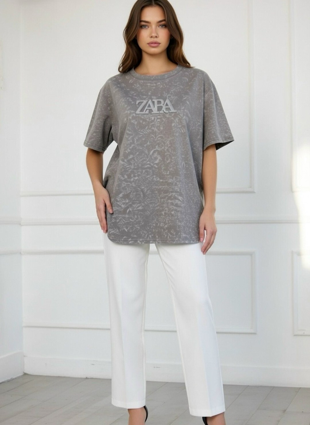 футболка оверсайз,футболки женская оверсайз,футболки женская,футболка оверсайз серая,брюки льняные