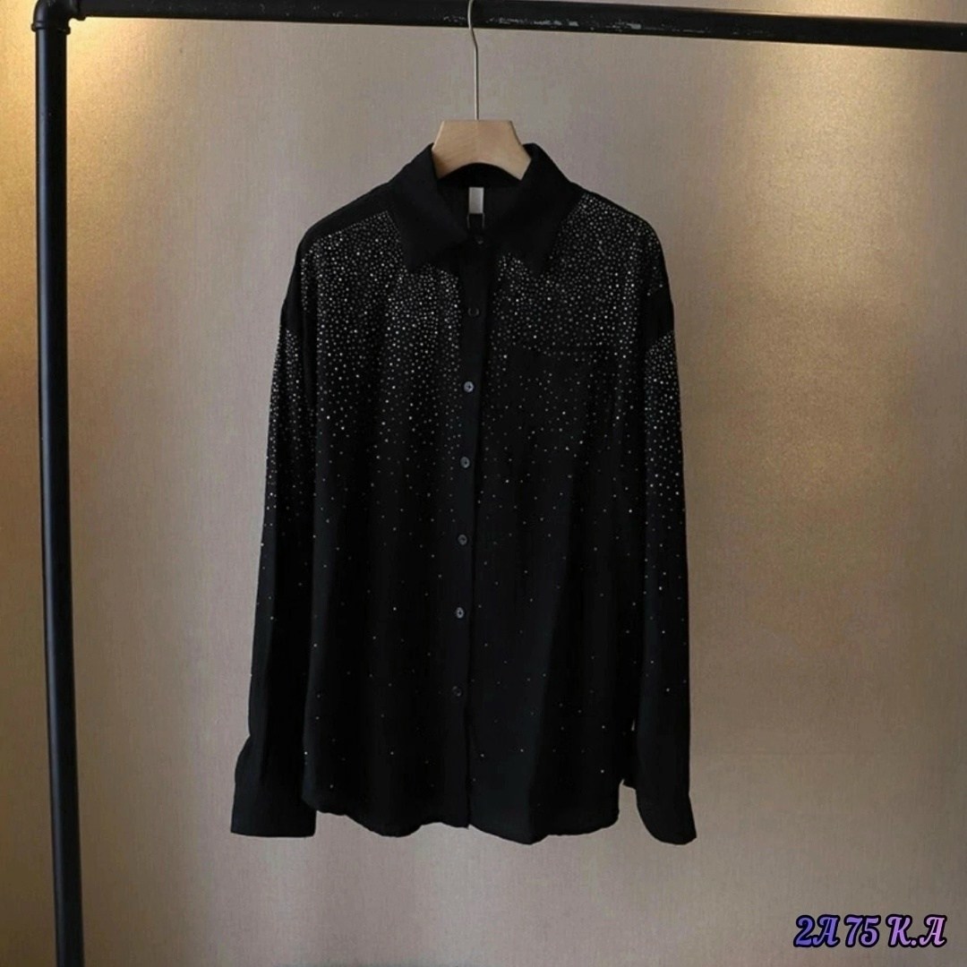 рубашка женская,рубашка женская со стразами,женские блузки и рубашки,рубашка со стразами,рубашка женская со стразами оверсайз