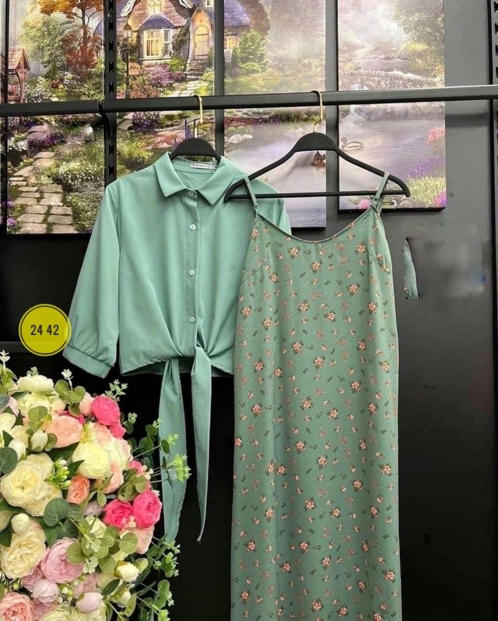 ,комплект сарафан и рубашка,платье сарафан с рубашкой,сарафан с рубашкой,женское платье с рубашкой