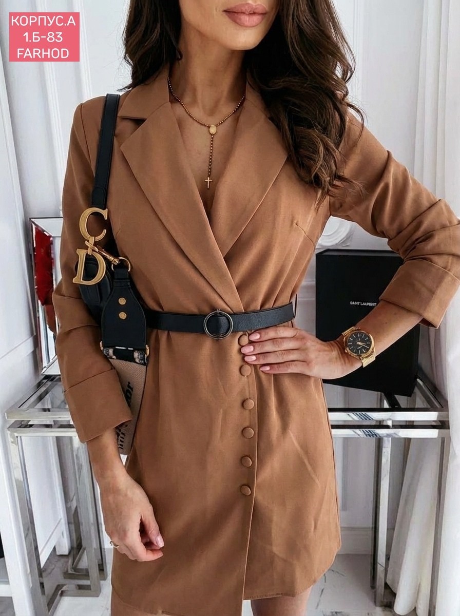 платье-пиджак,платье с поясом,платье пиджак женское,платье женское,фиолетовое платье пиджак