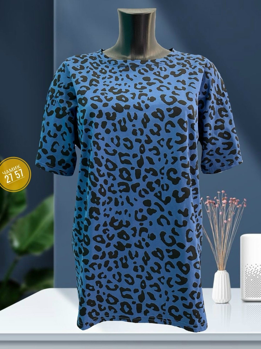 женская футболка,футболка женская 6506 "леопард",футболки женские больших размеров,футболки и майки,футболка с леопардовым принтом