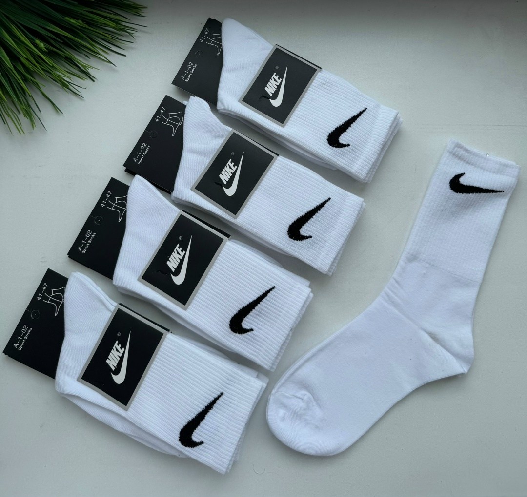 комплект носков nike,носки nike высокие,носки найк,носки nike спортивные высокие белый,носки nike белые