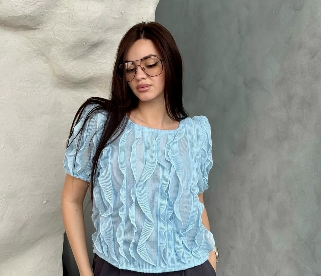 блузка стильная,блузка с оборками,блузы женские,блузы,женская блузка