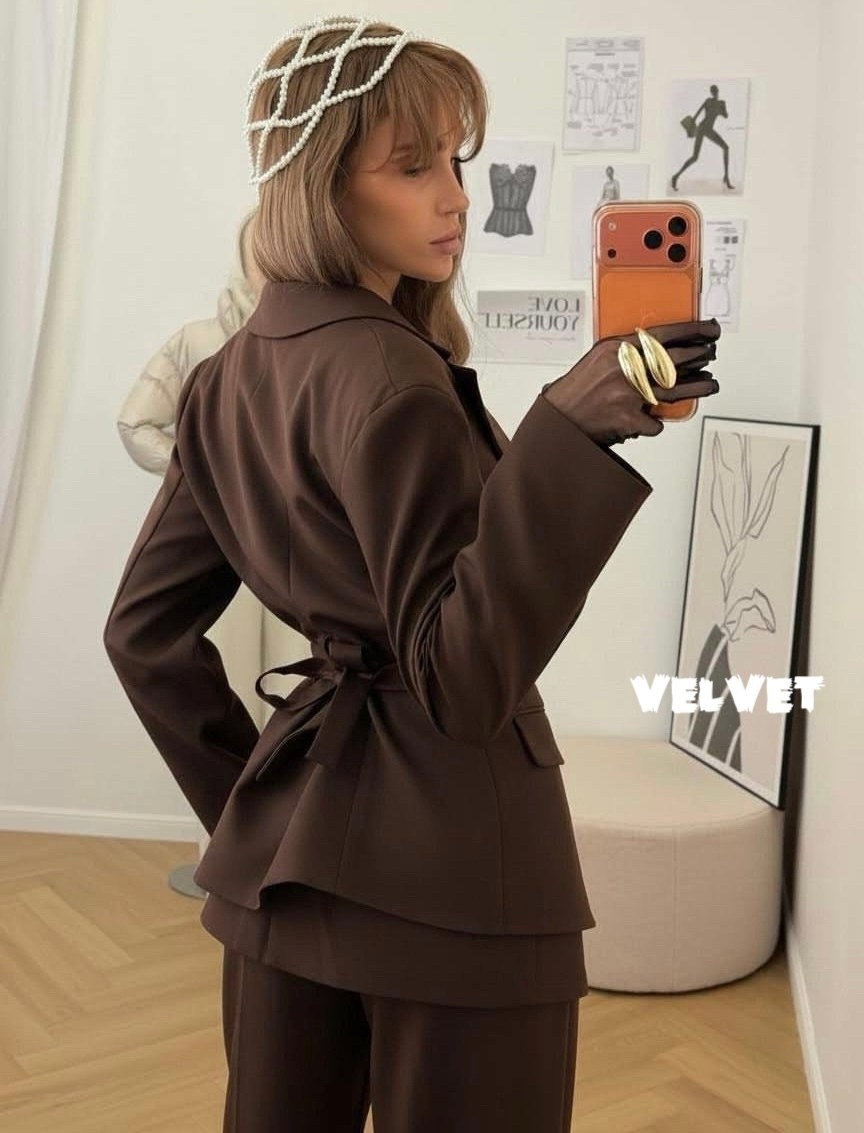 костюм брючный,женский брючный костюм,брючный костюм pirs 5843 черный,костюм женский,элегантный повседневный костюм