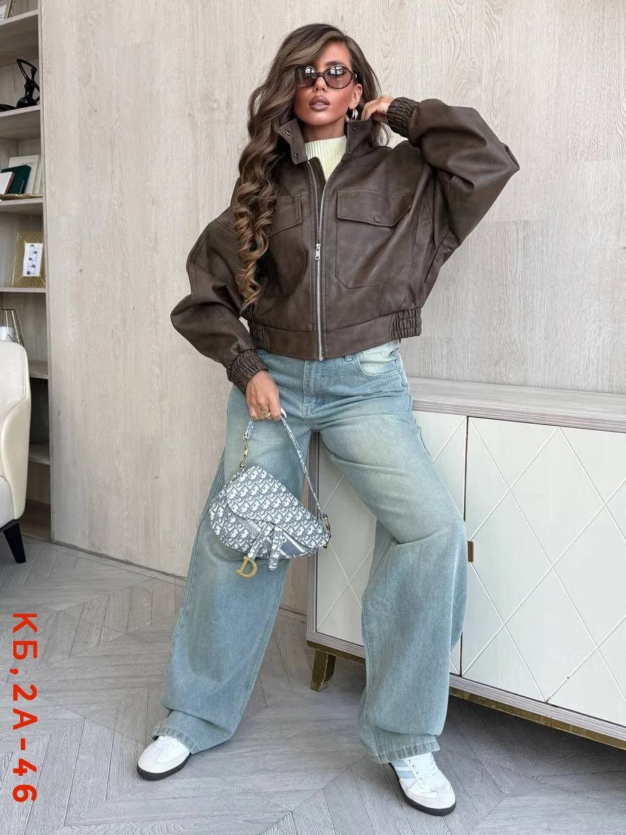 кожаный бомбер,кожаная куртка,куртка кожаная женская,куртка бомбер оверсайз кожаная c&c fashion,кожаный бомбер женский