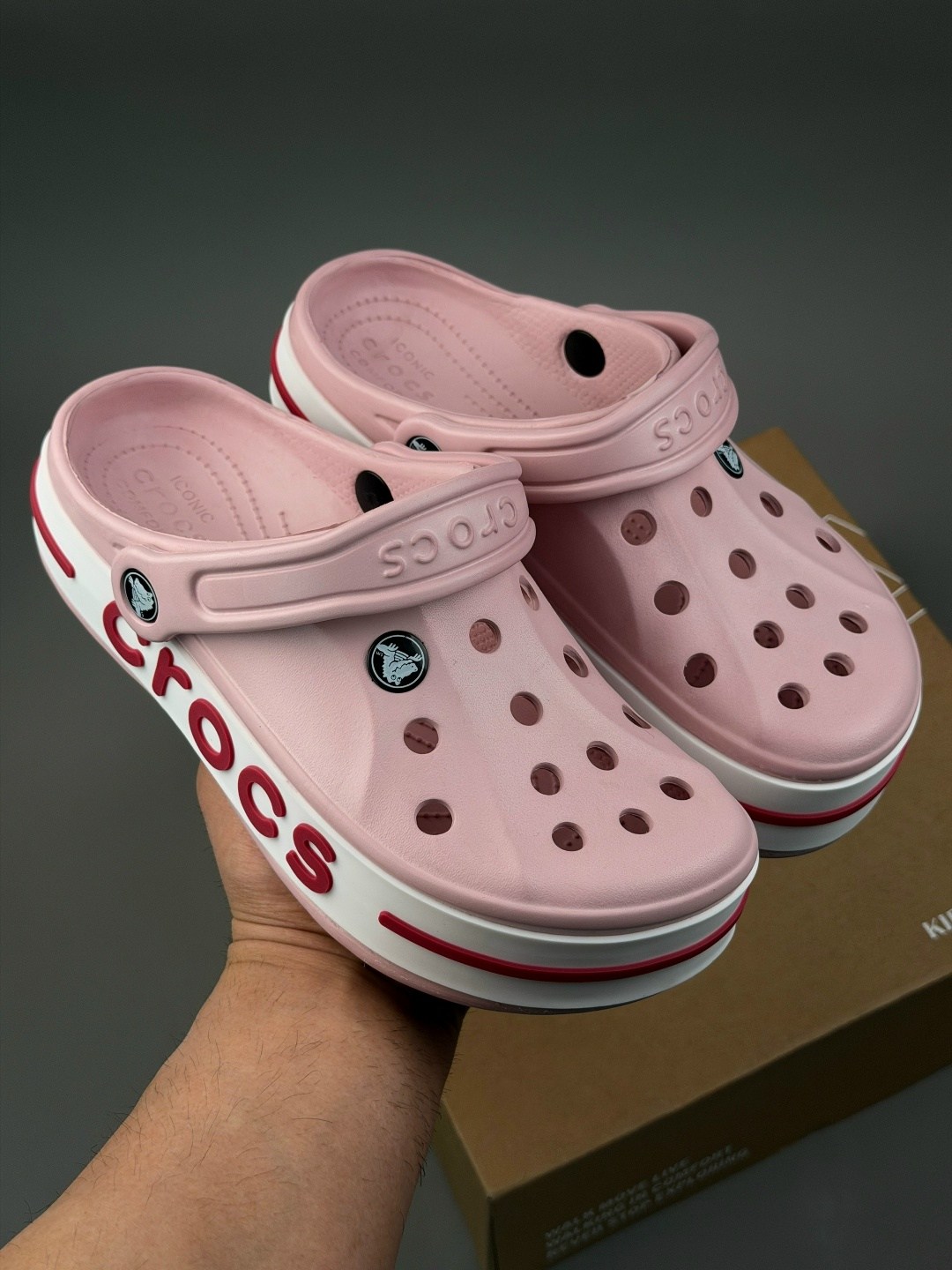 сабо кроксы crocs sarah clog crocs цвет розовый персик,сабо crocs bayaband clog,crocs розовые,сабо crocs bayaband clog розовые,сабо crocs bayaband